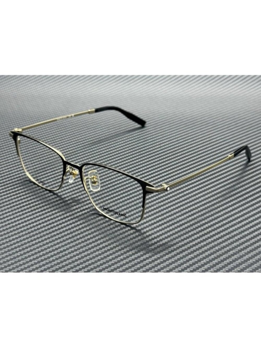 New Montblanc Men Black Gold Titanium Eyeglasses -18-150